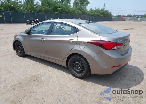 2016 Hyundai Elantra Se from USA, damaged, VIN 5NPDH4AE2GH698328